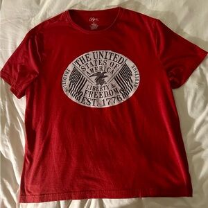 City Streets Red Freedom Graphic Tee
